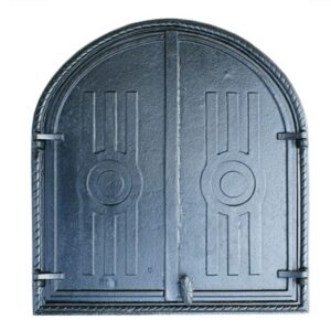 DRZWICZKI ŻELIWNE DO WĘDZARNI PÓŁOKRĄGŁE 60*56,5CM