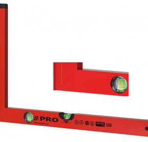 KĄTOWNICA BUDOWLANA 50*80CM PION, POZIOM STOPKA ANODA