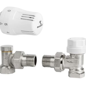 ZESTAW TERMOSTATYCZNY KĄTOWY DO GRZEJNIKA