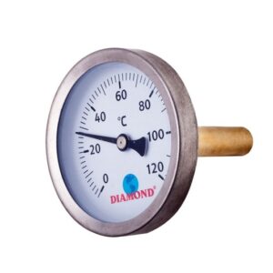 TERMOMETR ŚR 40MM 0-120C, TYŁ-GW 1/2'