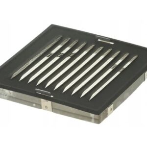 KRATKA METALOWA SKOŚNA W RAMCE Z SIATKĄ 14*14CM GRAFIT