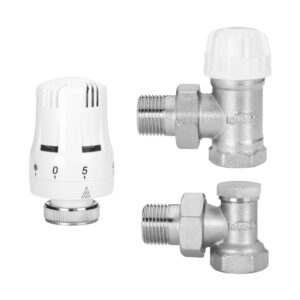 KPL. TERMOSTATYCZNY KĄTOWY Z NAST. WSTĘPNĄ